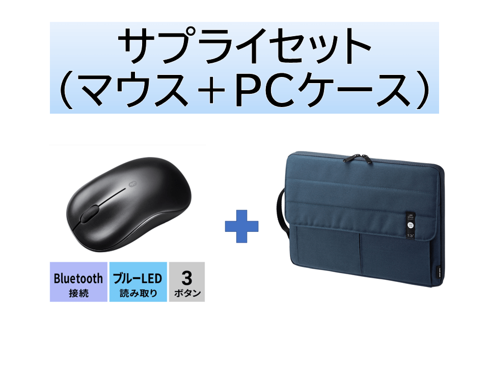【単品購入不可】お得なサプライセット（マウス＋PCケース）