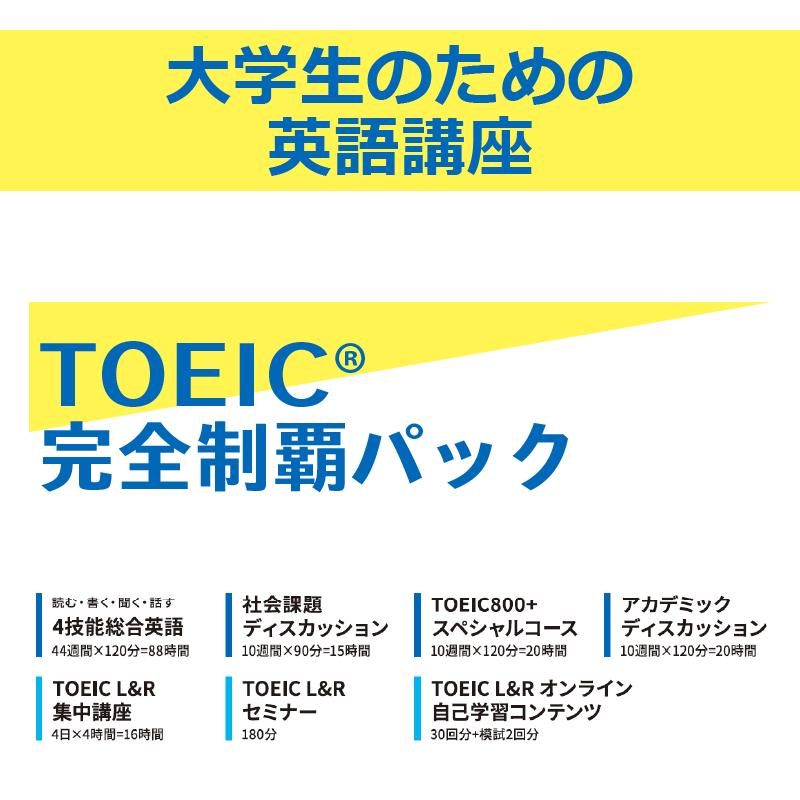 [大学生のための英語講座] TOEIC 完全制覇パック
