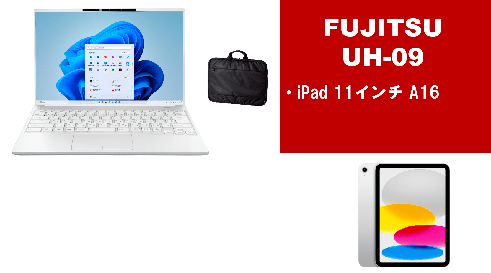 富士通 UH09＋iPadセット
