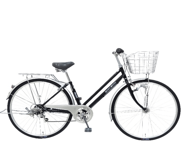 【9105】27インチシティ 6段変速＆オートライト BK