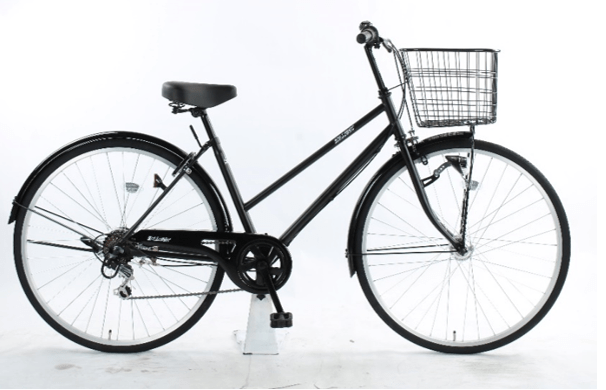 【9106】27インチシティ外装6段　オートライトBK