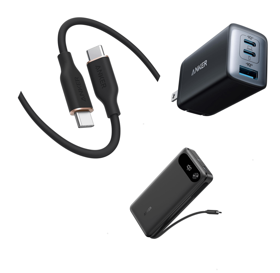 モバイルバッテリー3点セット　バッテリー+65w高速充電器+USBケーブル