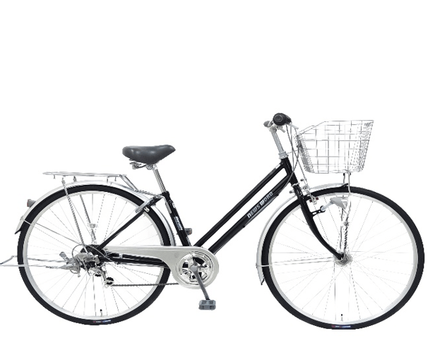 【9105】27インチシティ 6段変速&オートライト BK