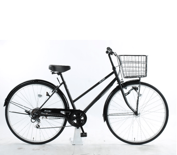 【9106】27インチシティ外装6段 オートライトBK