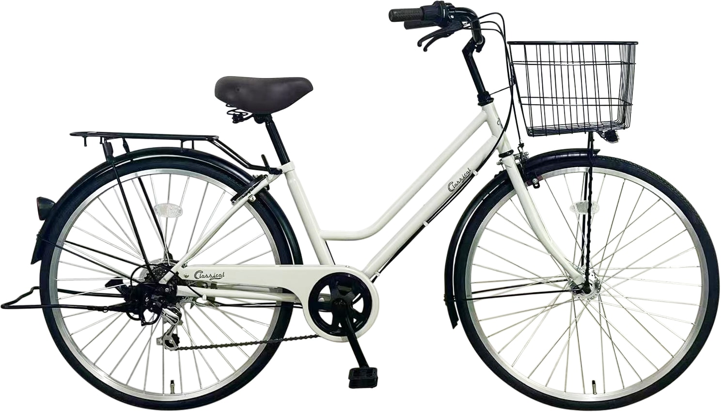 26自転車マットライトグレー　ZKV266BH（防犯登録付き）