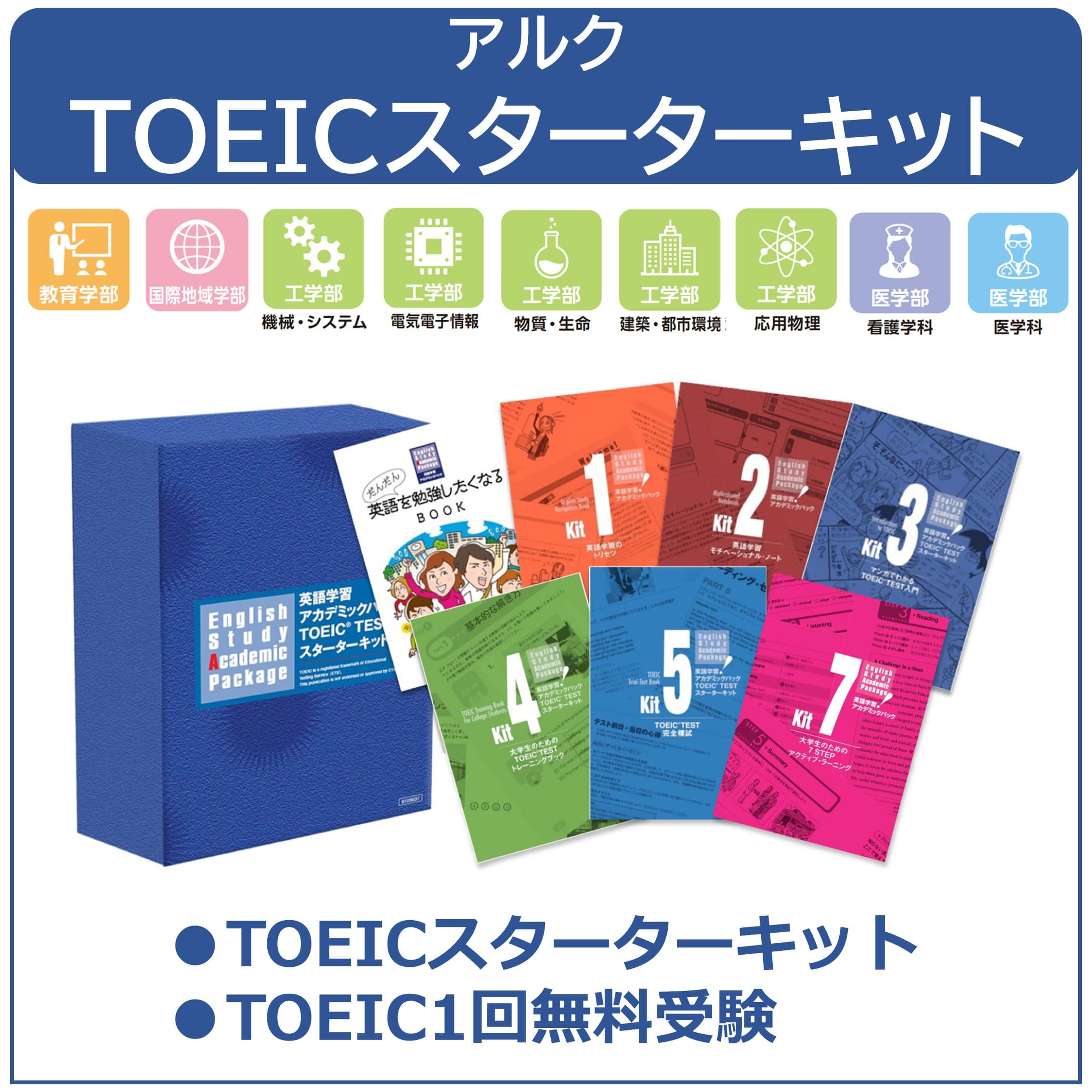 26アルク TOEICスターターキット+TOEIC1回受験