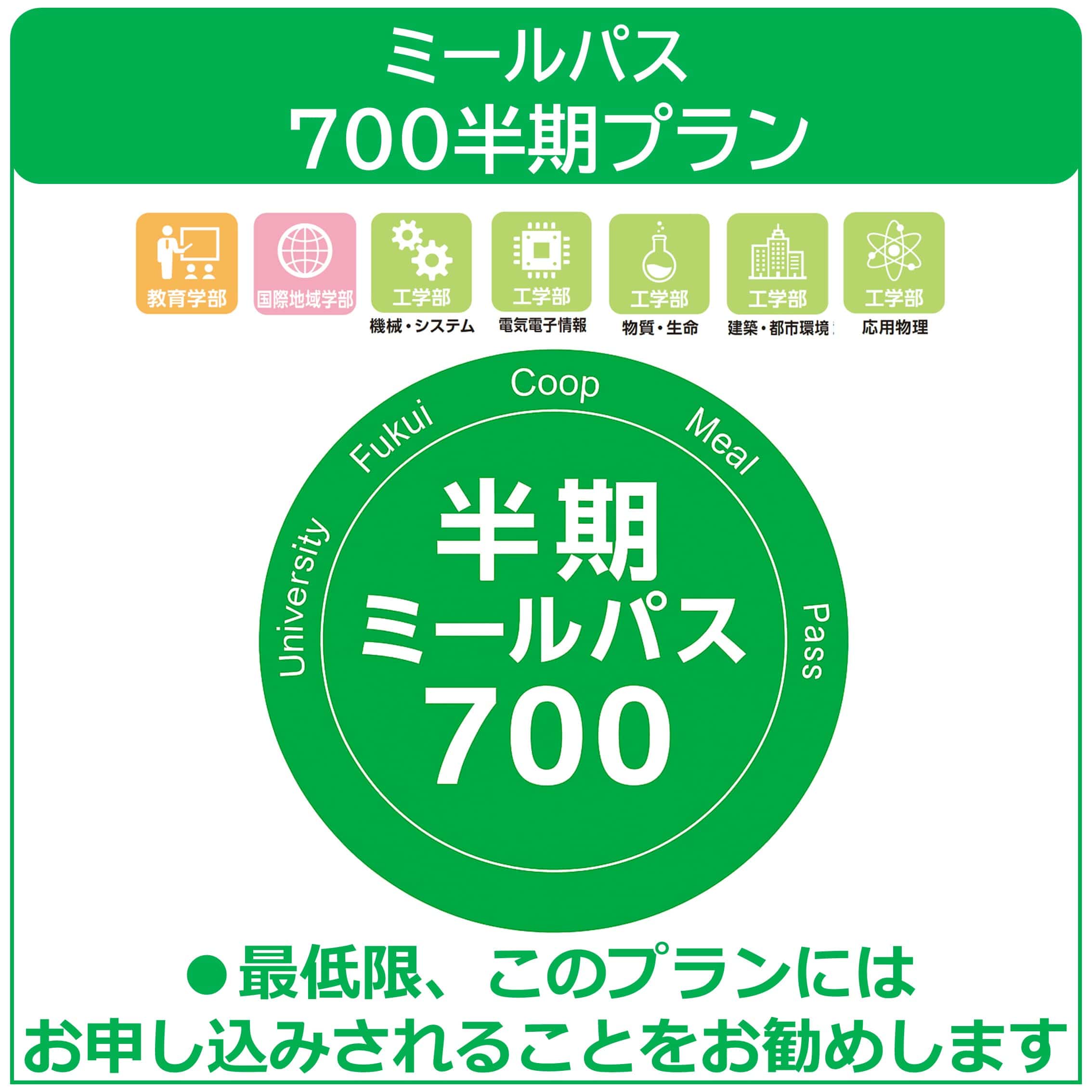 26新入生ミールパス700半期プラン