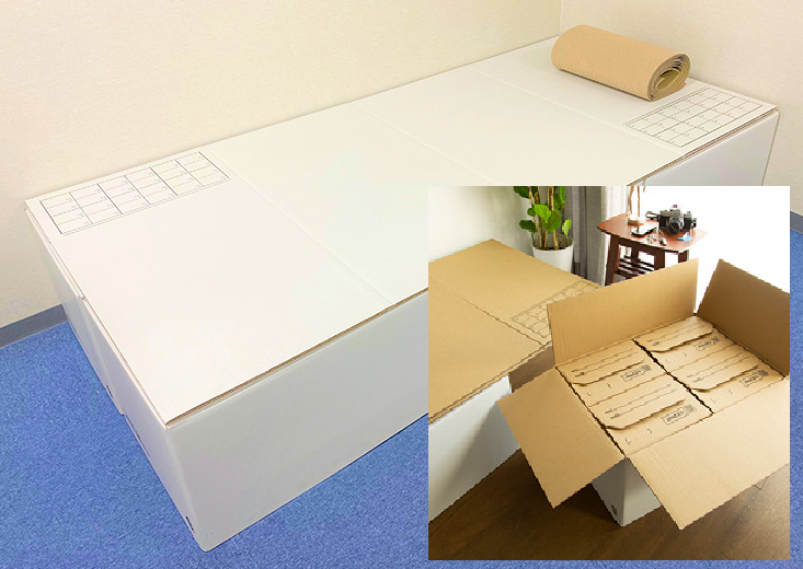 段ボール家具 暖段はこベッド