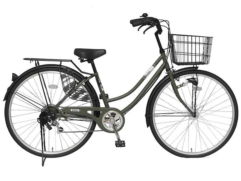 27インチ外装6段変速グリップシフター K276LCHD マットカーキー