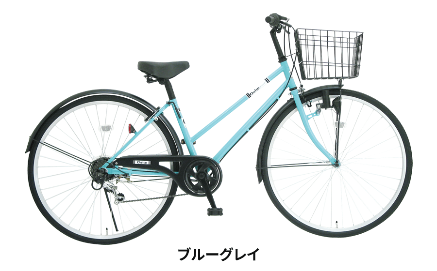 27インチ外装6段変速グリップシフター KC276 ブルーグレー