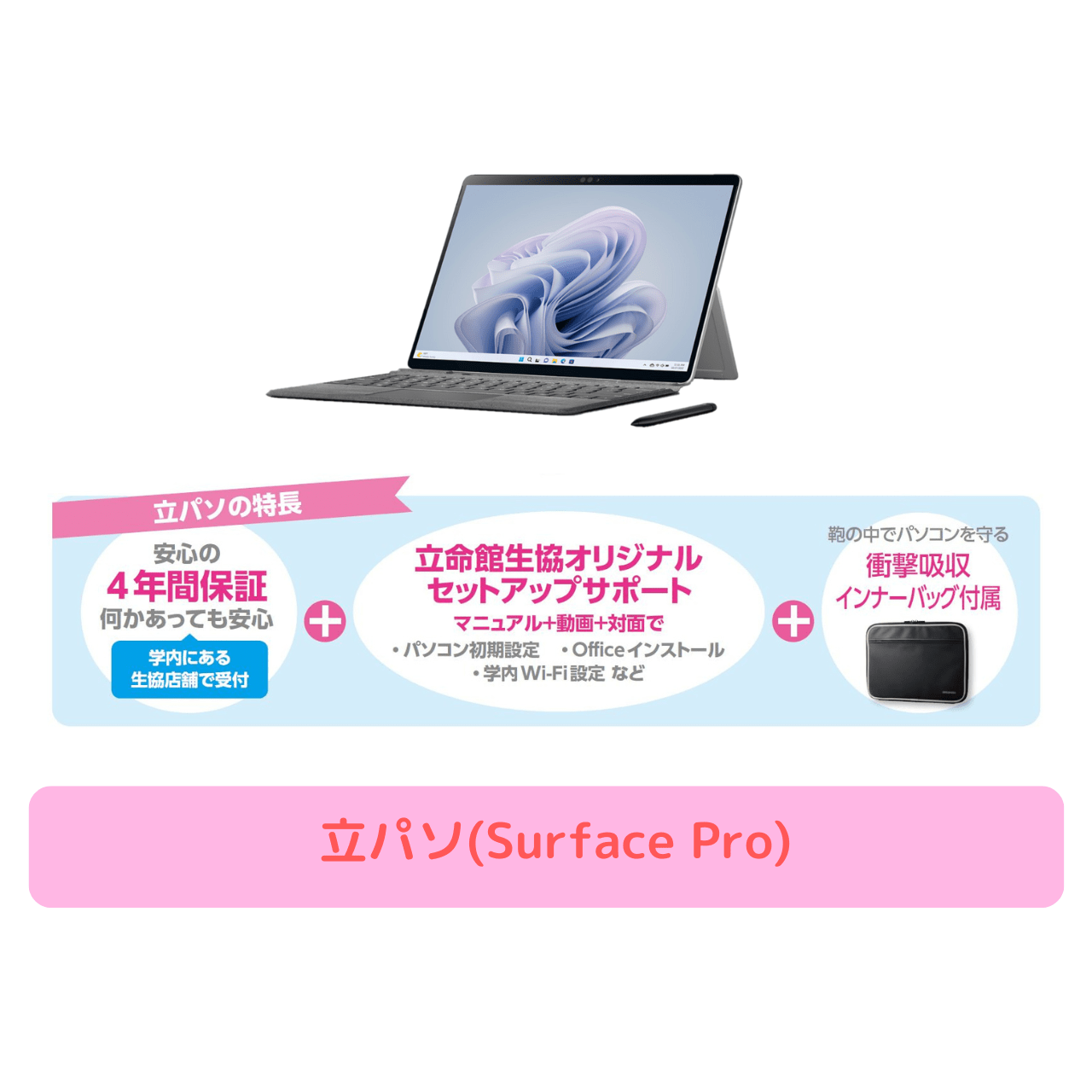 立パソ【Surface Pro】