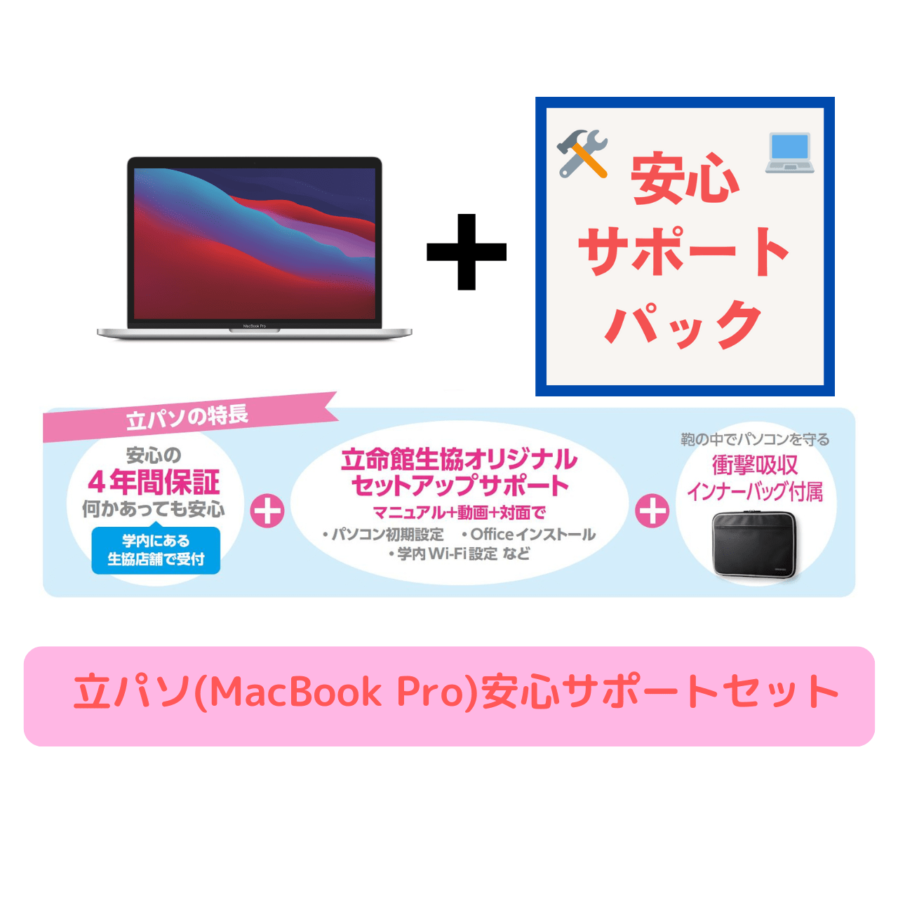 立パソ【MacBook Pro】安心サポートセット