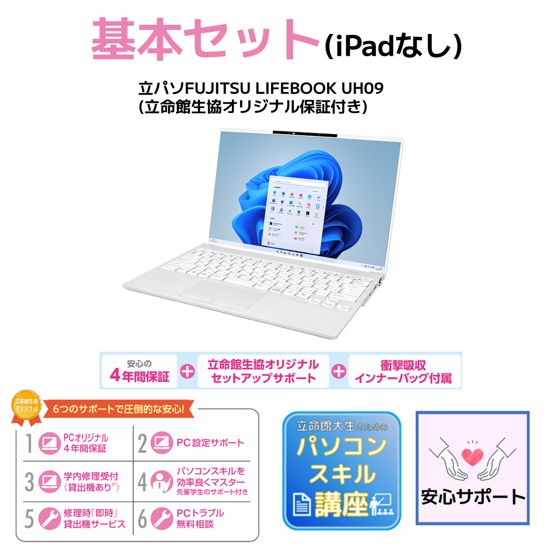 A-3 基本セット（iPadなし）LIFEBOOK UH09