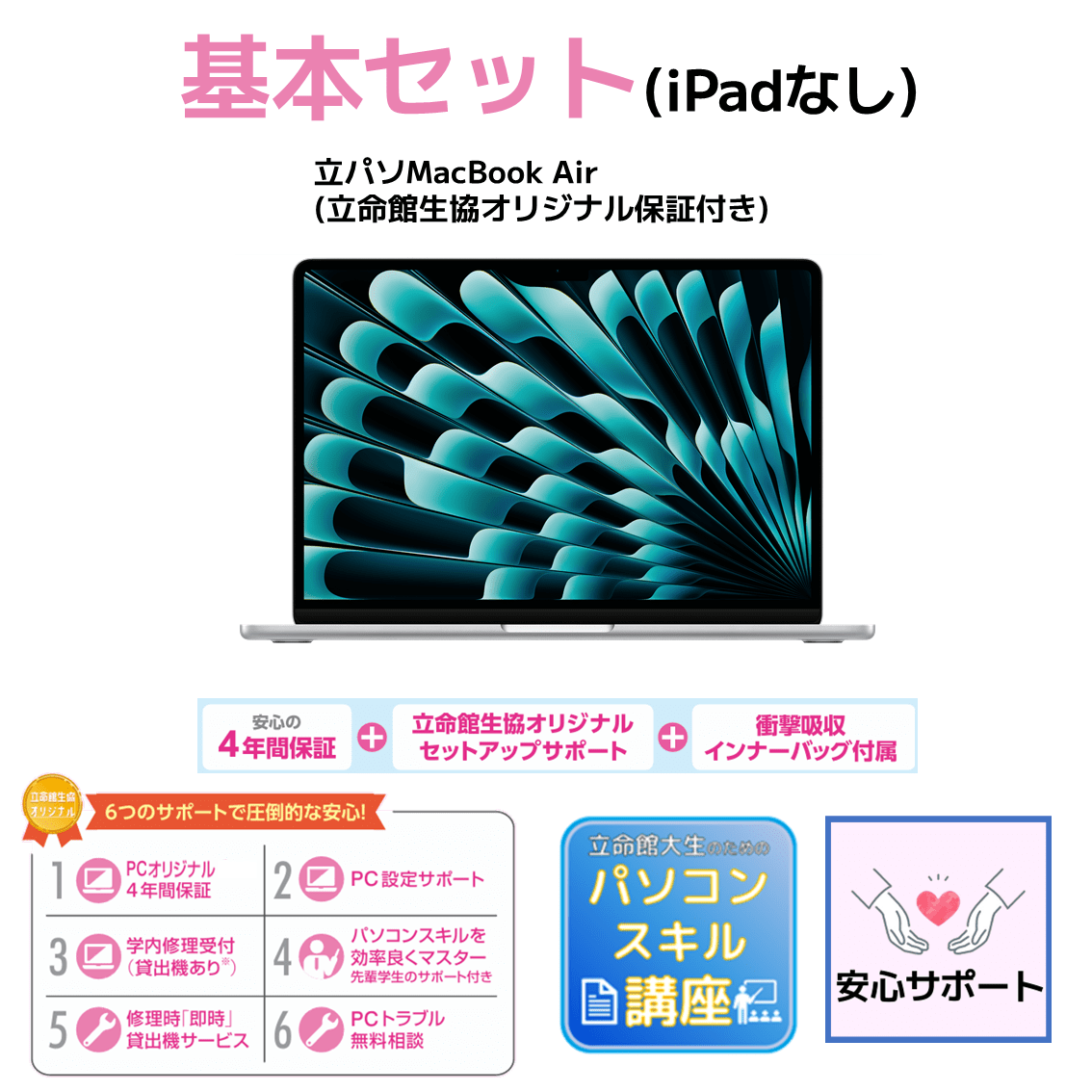 C-3 基本セット（iPadなし）MacBook Air