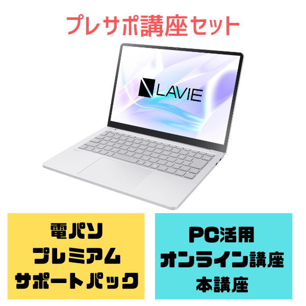 電パソ・プレサポ講座セット　NEC LAVIE SOL
