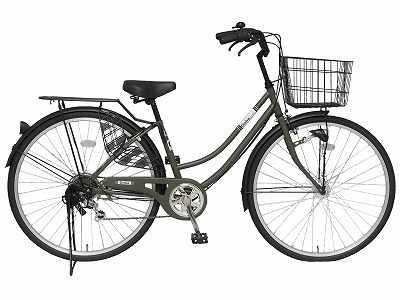 自転車　27インチK276LCHDマットカーキ