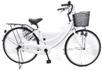 【560】26インチ軽快車　ホワイト