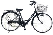 【567】27インチ6段軽快車　マットブラック